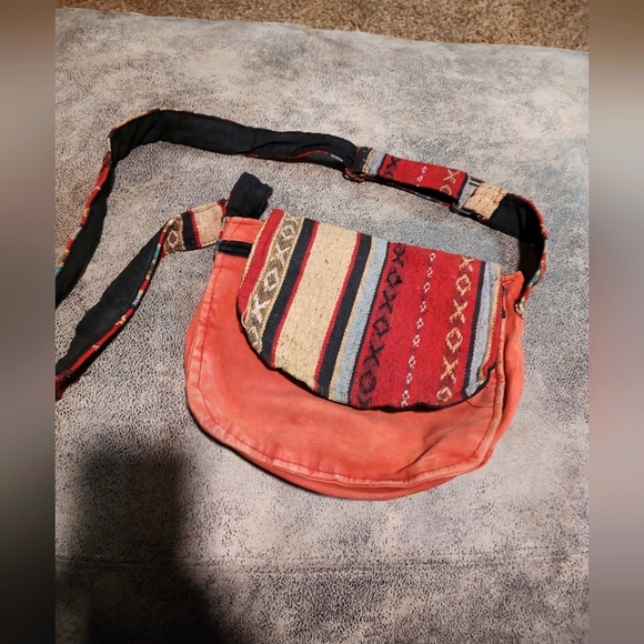 Tree of life Napel Canvas boho crossbody messenger bag purse - Picture 4 of 16